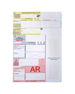 Boîte de 1000 imprimés recommandés A4 avec AR
