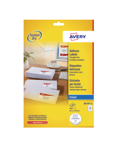 2100 étiquettes adresse - 33,9 x 63,5 mm - Blanc - Jet d'encre