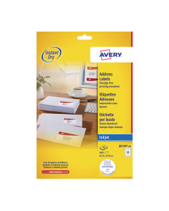 1600 étiquettes adresse - 33,9 x 99,1 mm - Blanc - Jet d'encre