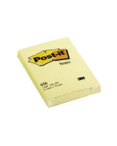 Bloc de notes repositionnables Post-it 51x76mm 100 feuilles jaune