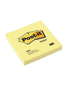 Bloc de notes repositionnables Post-it 76x76mm 100 feuilles jaune