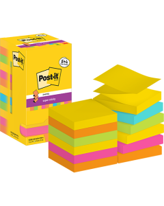 Pack 8 + 4 gratuits blocs Post-it - Z-Notes super sticky - 76 x 76 mm