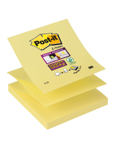 Postit Z-Notes super sticky jaune 76x76