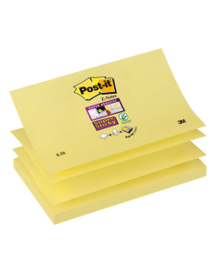 Postit Z-Notes super sticky jaune 76x127