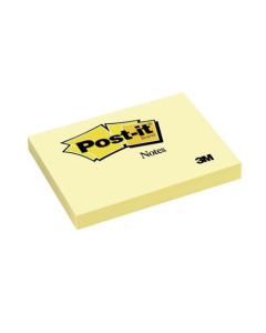 Bloc de notes repositionnables Post-it 76x127mm 100 feuilles jaune