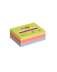 6 blocs Meeting Notes Super Sticky Post-it® - 203 mm x 153 mm - Couleurs Assorties