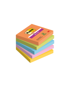 5 blocs notes super sticky - 76 x 76 mm - Collection Boost