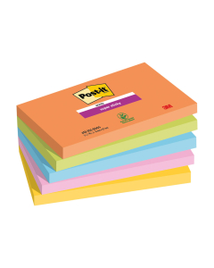 5 blocs notes super sticky - 76 x 127 mm - Collection Boost