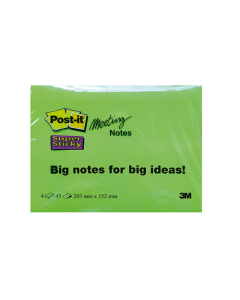 Lot de 4 blocs post-it super sticky meeting notes