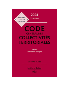 Code général des collectivités territoriales Dalloz 2024