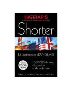 Dictionnaire Harrap's Shorter Français / Anglais