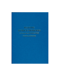 Registre Elve - Objets mobiliers Brocante - L.25 x H.32 cm 104 Pages