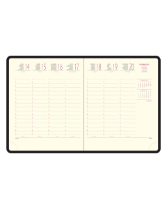 Recharge pour agenda de bureau Eurotime 18 - 15 x 17 cm - Semainier janvier à décembre 2026