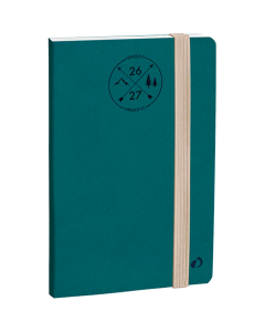Agenda Affaires SD - Semainier Planning - Multilingue - Touch - Vert Caraïbes - 16 mois de septembre à décembre - 10x15 cm