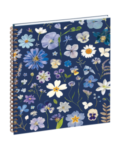Agenda EUROTIME 22S 18,5x22,5 cm. 12 mois. Couverture Chemin des marettes  Bleu