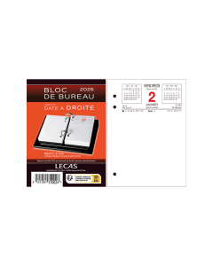 Bloc Ephéméride - Date à droite - RDV à gauche