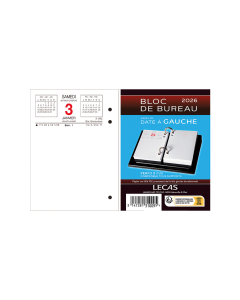 Bloc Ephéméride - Date à gauche - RDV à droite