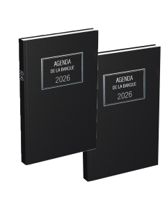 Agenda de Banque - Modèle Large - 2 volumes - 18 x 29 cm