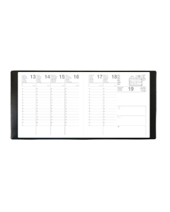 Agenda semainier plastique sans mémo - 16 x 16 cm