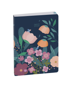 Carnet EASY DAY 17 10x17 cm. 12 mois. Couverture Mini labo Bleu