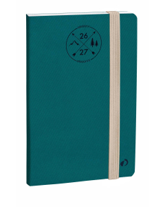 Agenda Président SD - Semainier Planning - Multilingue - Touch - Vert Caraïbes - 16 mois de septembre à décembre - 21x27 cm