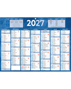 Calendrier Semestriel - 32 x 42 cm