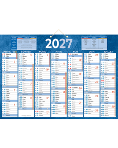 Calendrier Semestriel - 38,5 x 54 cm