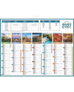 Calendrier de Banque Illustré - Planète - 43 x 55 cm