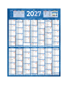 Calendrier Annuel - 14 mois - 55 x 43 cm