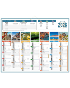 Calendrier de Banque Illustré - Planète - 21 x 26 cm