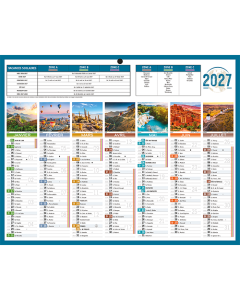 Calendrier de Banque Illustré - Planète - 21 x 26 cm