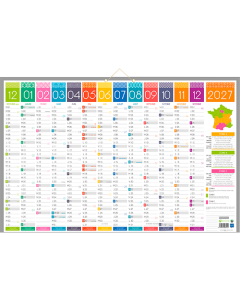 Calendrier Tendance 13 mois - 43 x 65 cm