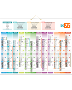 Calendrier de Banque Uni-Compact - 43 x 55 cm