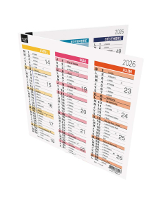 Calendrier Origami 18 Arc en ciel - 36 x 18 cm