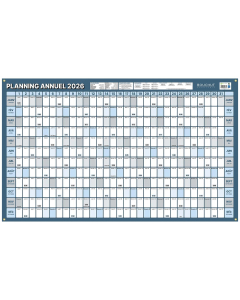 Planning Annuel semi-rigide - 60 x 99 cm