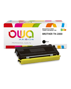 BROTHER TN-2000 – toner remanufacturé OWA – Noir