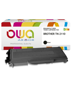 BROTHER TN-2110 – toner remanufacturé OWA – Noir