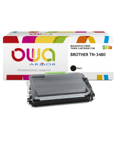 BROTHER TN-3480 – toner remanufacturé OWA – Noir