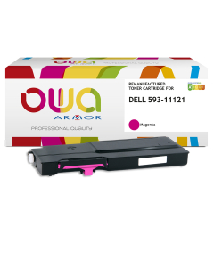 DELL Remanufacturé - Toner 593-11121 - Magenta - 9 000 pages