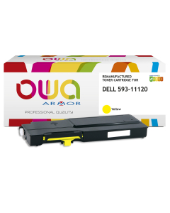 DELL Remanufacturé - Toner 593-11120 - Jaune - 9 000 pages