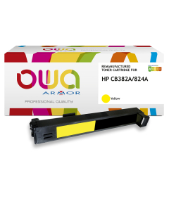 HP remanufacturé - Toner CB382A - Jaune - 21 000 pages