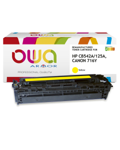 HP remanufacturé - Toner CB542A - Jaune - 1 400 pages