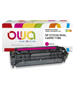 HP remanufacturé - Toner CC533A - Magenta - 2 800 pages