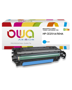 HP remanufacturé - Toner CE251A - Cyan - 7 000 pages