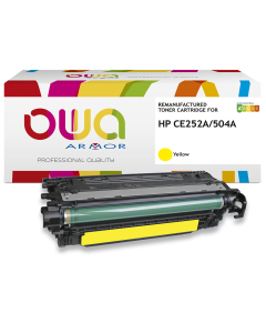 HP remanufacturé - Toner CE252A - Jaune - 7 000 pages