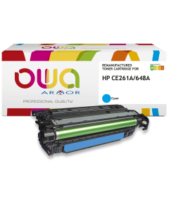 HP remanufacturé - Toner CE261A - Cyan - 11 000 pages