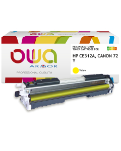 HP remanufacturé - Toner CE312A - Jaune - 1 000 pages
