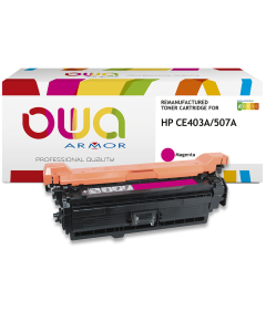 HP remanufacturé - Toner CE403A - Magenta - 6 000 pages
