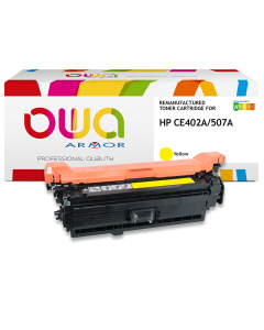 HP remanufacturé - Toner CE402A - Jaune - 6 000 pages
