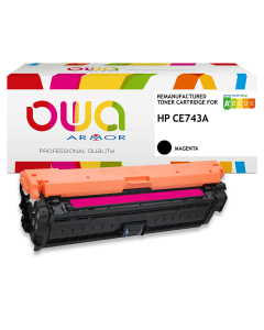 HP remanufacturé - Toner CE743A - Magenta - 7 300 pages